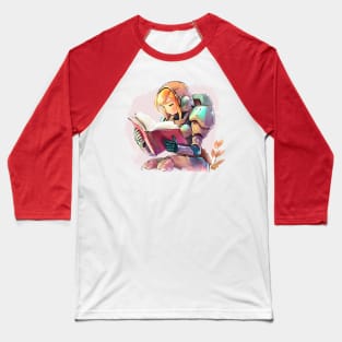 Cosmic Librarian Samus Baseball T-Shirt